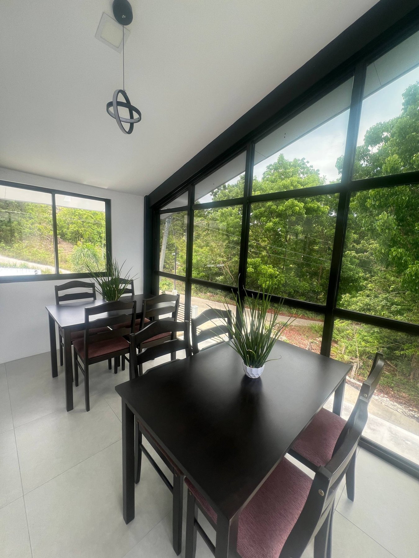 Bright dining area beside the bar lounge